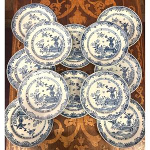 Set Of 12 18th Century Chinese Plates