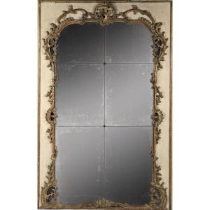 Grand miroir à six glaces Ep. Régence 