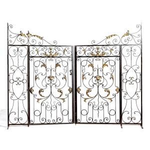 Double grille d’intérieur XIXe