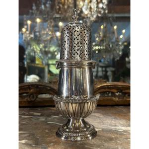 Silver-plated Metal Salt Shaker, Louis XIV Style