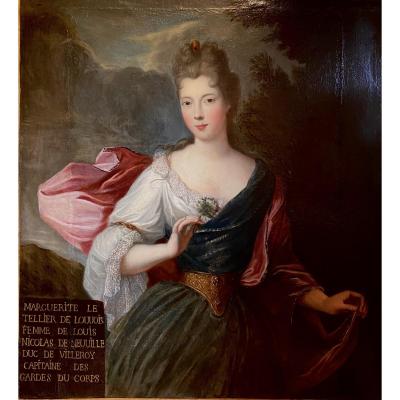 Large Portrait Of Lady - Ep. Louis XIV