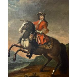 Rare Eighteenth Equestrian Portrait