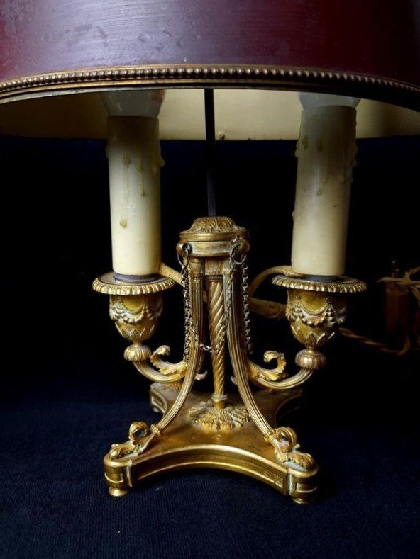 Pair Of Lamps Bouillotte Style Louis XVI - XIX°- Victor Paillard-photo-3