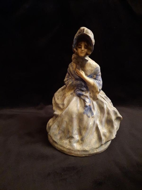 Domenico Mastroianni (1876 – 1962) - Sculpture De Femme En Céramique-photo-3