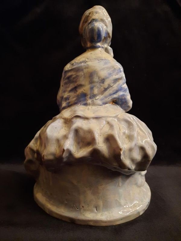 Domenico Mastroianni (1876 – 1962) - Sculpture De Femme En Céramique-photo-4