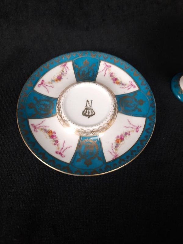 Cup With Its Saxony Porcelain Saucer-photo-4