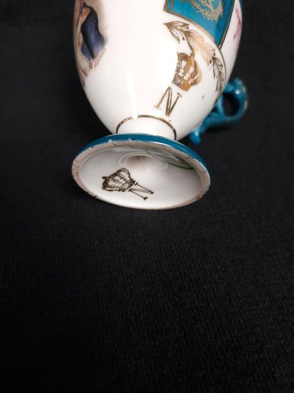 Cup With Its Saxony Porcelain Saucer-photo-1
