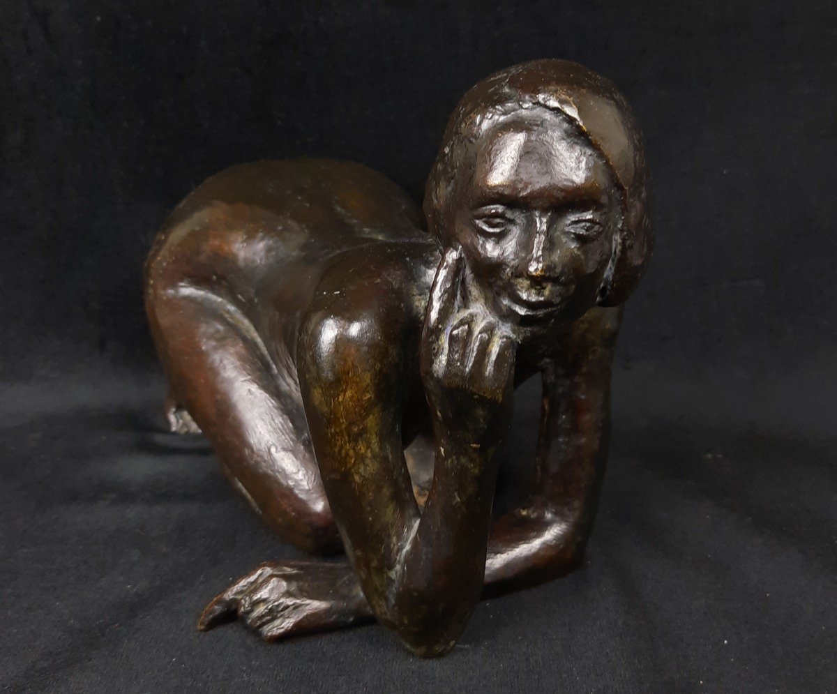 Françoise Naudet (1928-2008) - Sculpture En Bronze d'Un Nu-photo-4