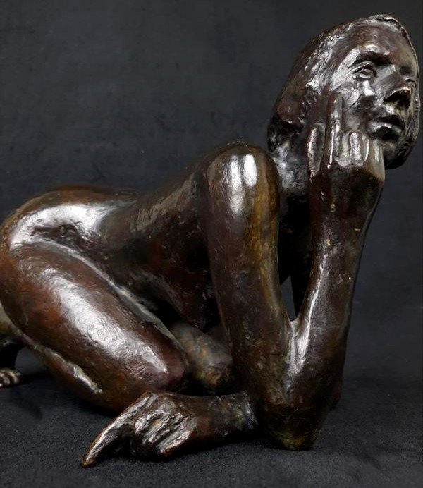 Françoise Naudet (1928-2008) - Sculpture En Bronze d'Un Nu