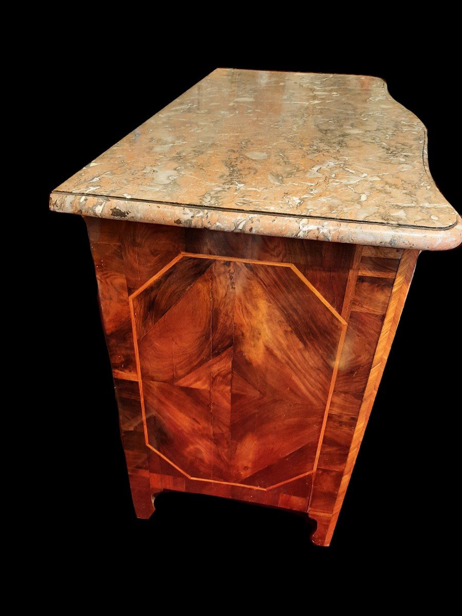 Regency Period Marquetry Commode (18th Century)-photo-4
