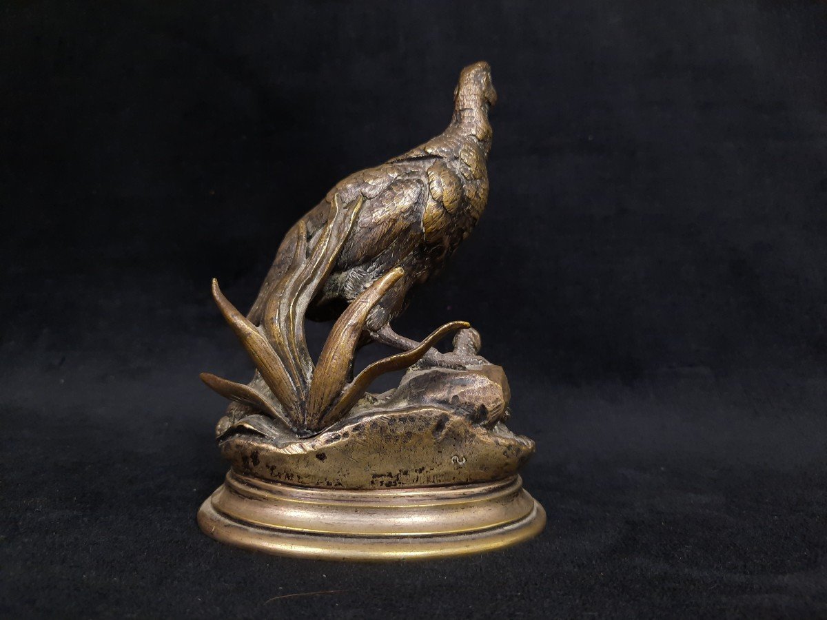 Jules Moigniez (1835-1894) - Partridge Bronze-photo-3