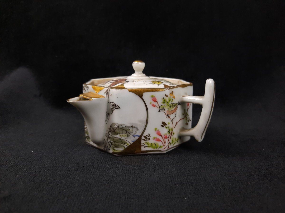 Petite Théière En Porcelaine Japon XIXe Siècle-photo-3
