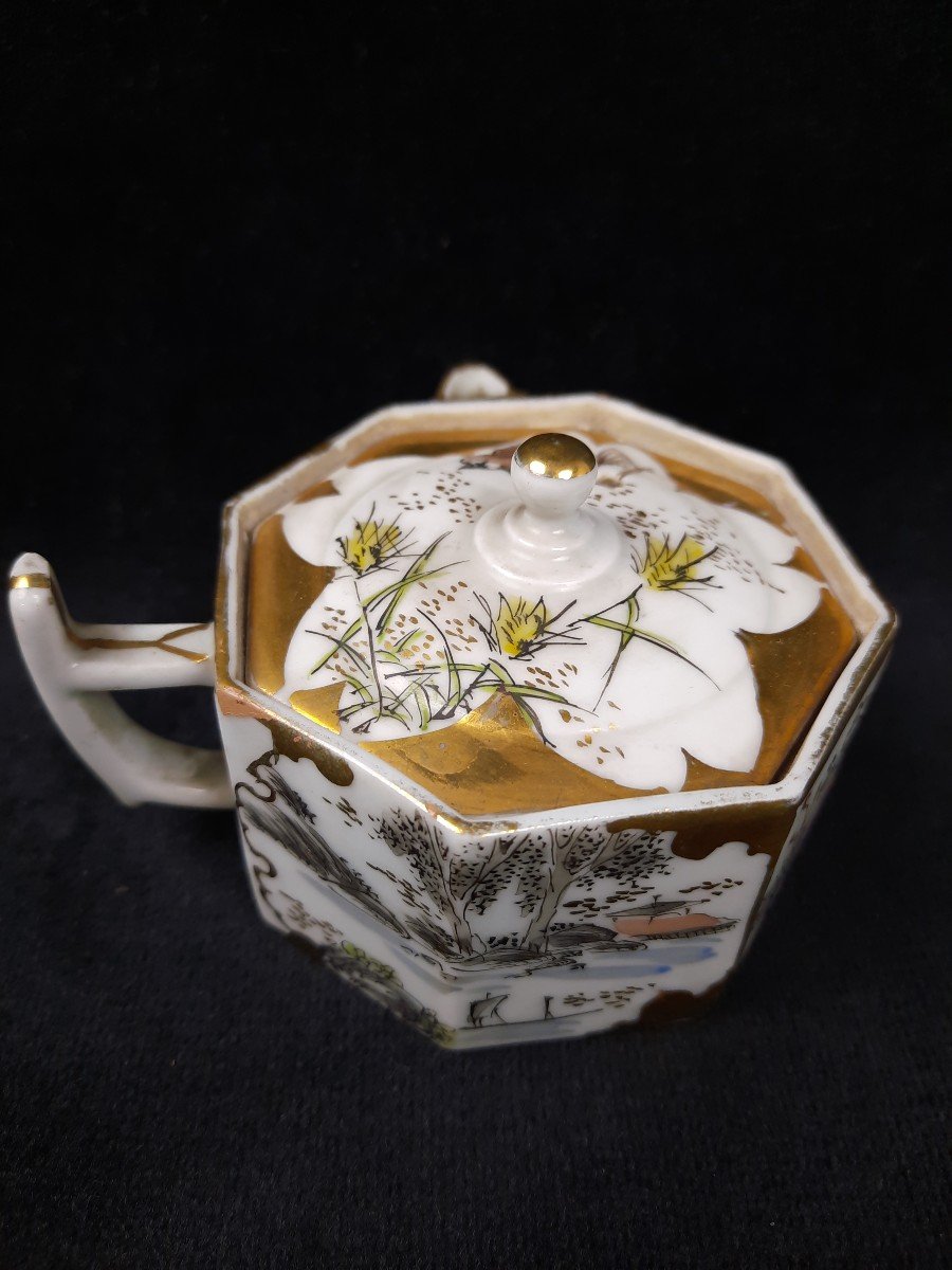 Petite Théière En Porcelaine Japon XIXe Siècle-photo-2