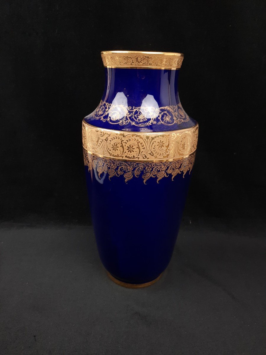 Vase En Porcelaine De Limoges (xxe Siècle)-photo-2