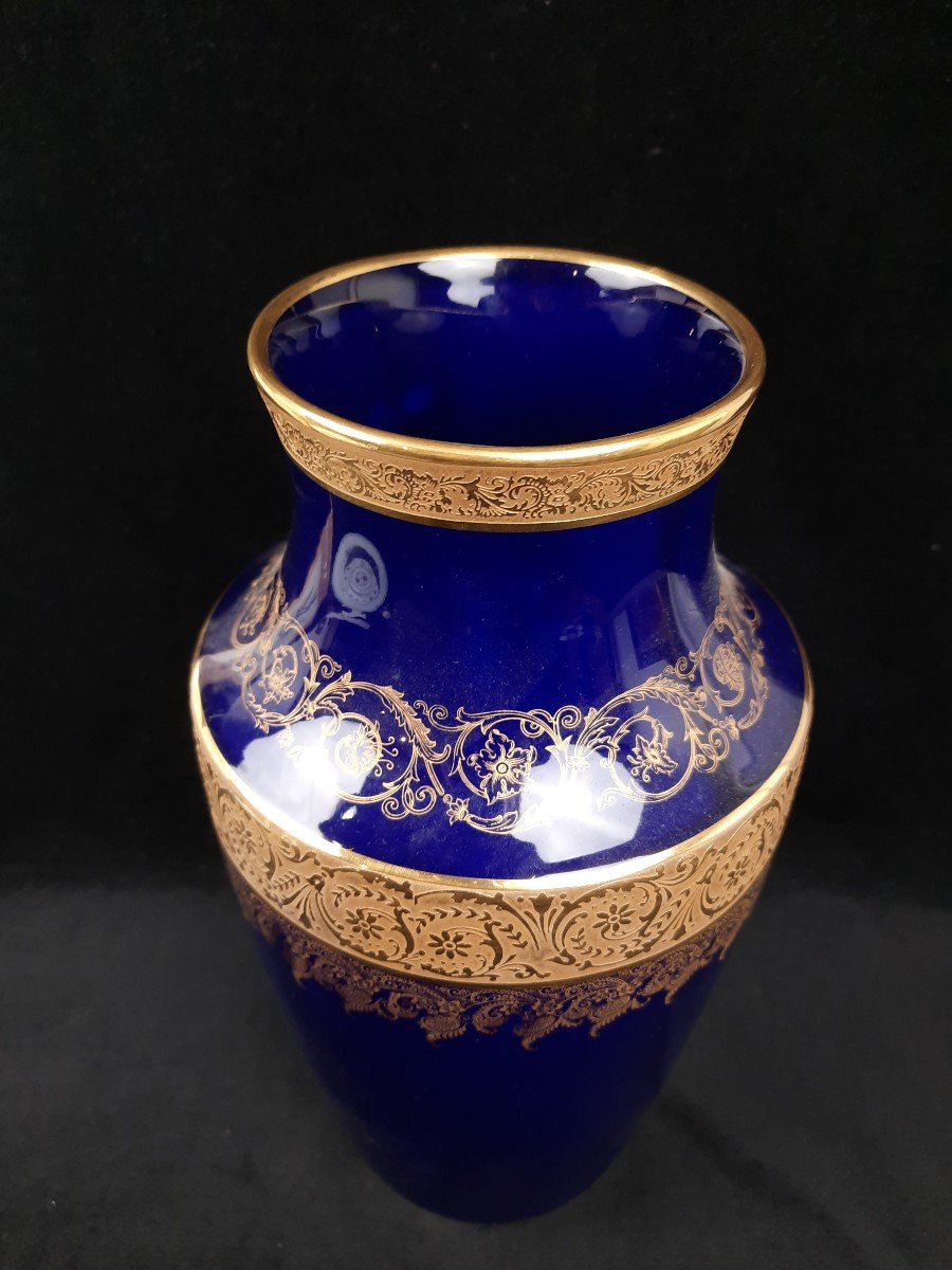 Limoges Porcelain Vase (20th Century)-photo-3