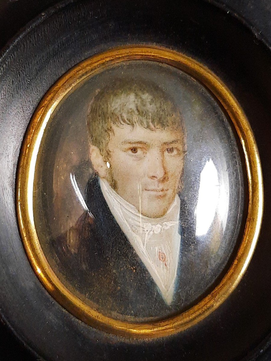 Miniature - Portrait Of A Man - 19th Century