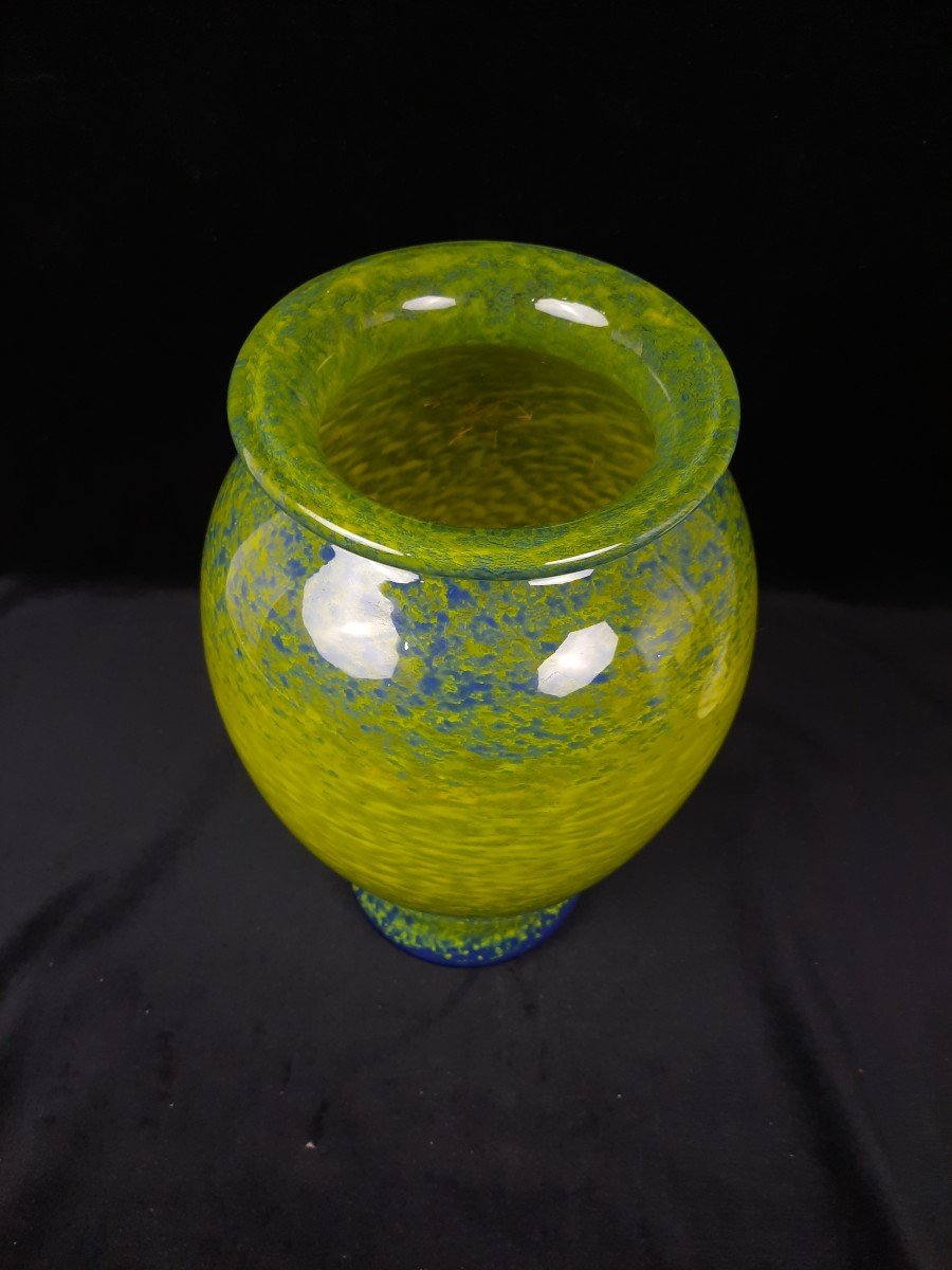 Blown Glass Vase 1970s-photo-2