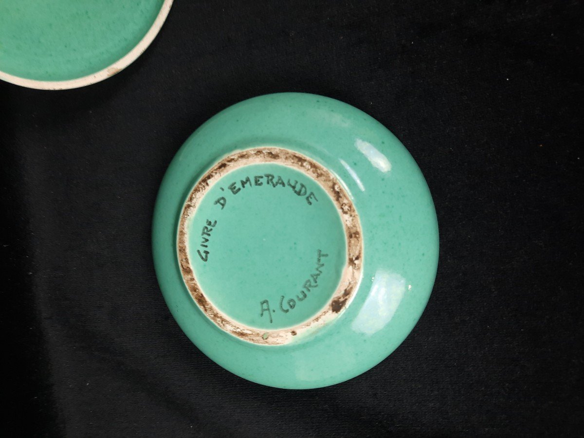 Boîte Ronde En Céramique (xxe Siècle)-photo-1