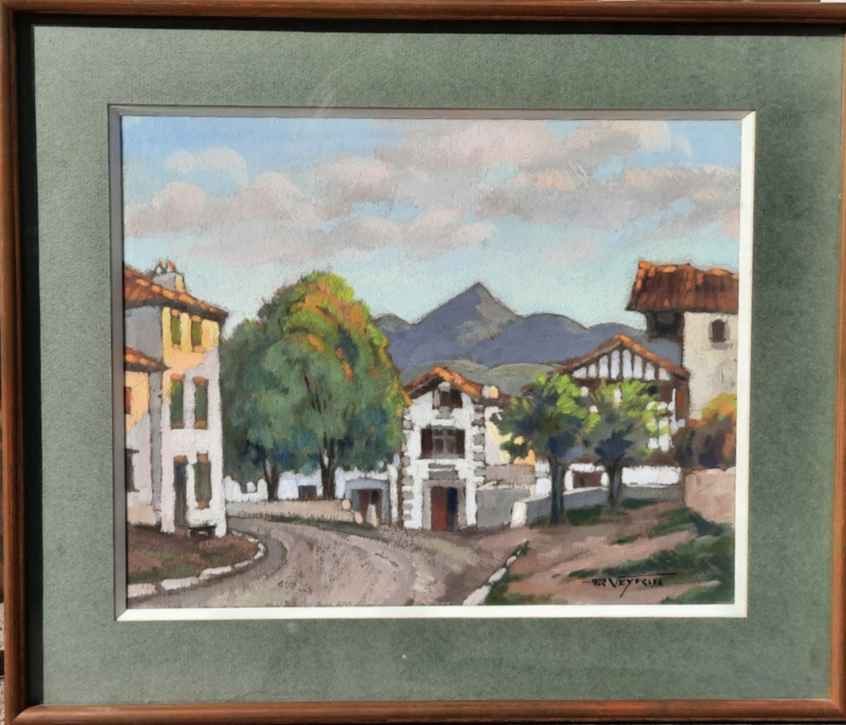  Philippe Veyrin (1900-1962) - Gouache On Paper - Basque Country-photo-3