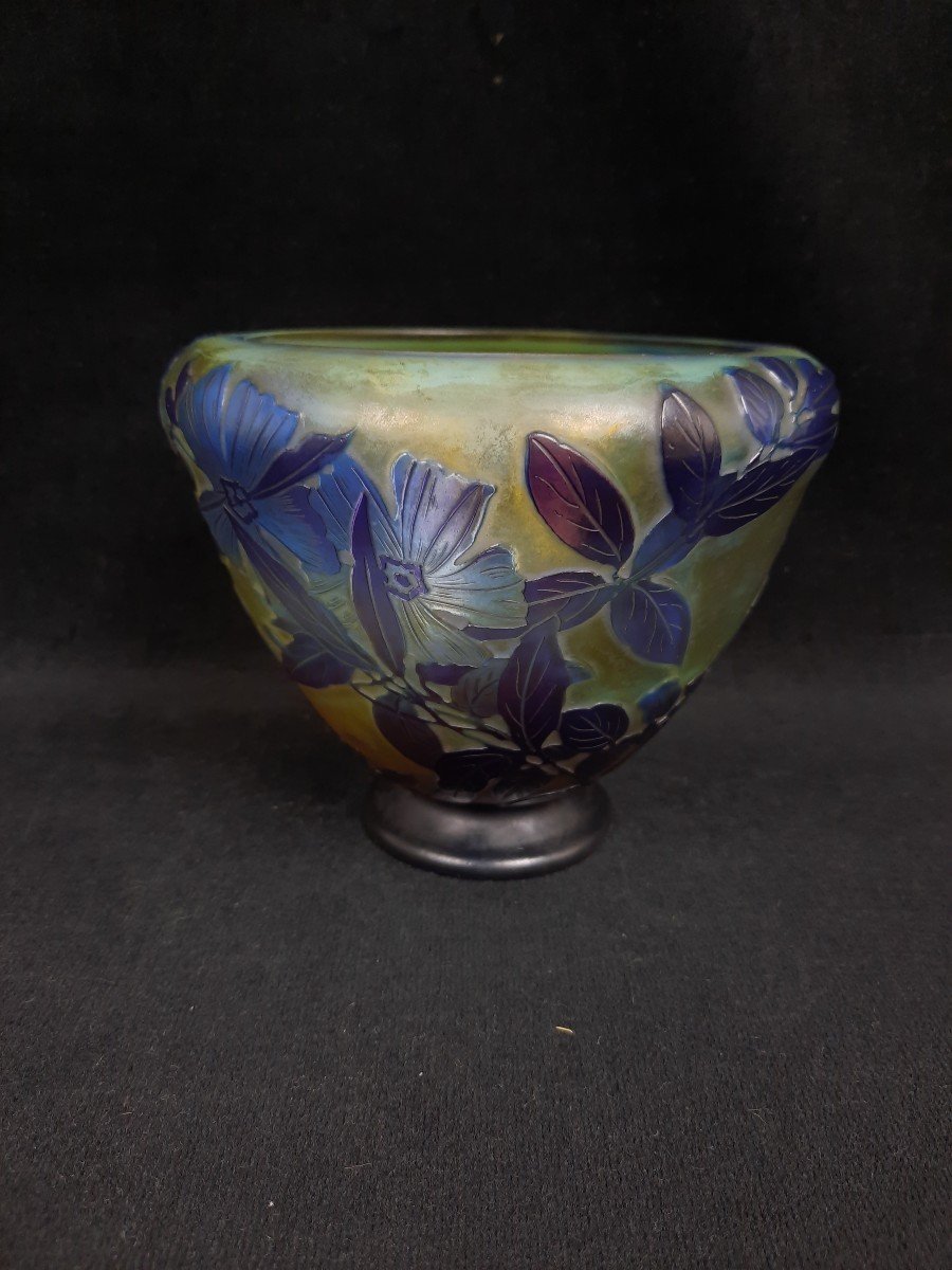 Gallé Glass Vase -photo-2