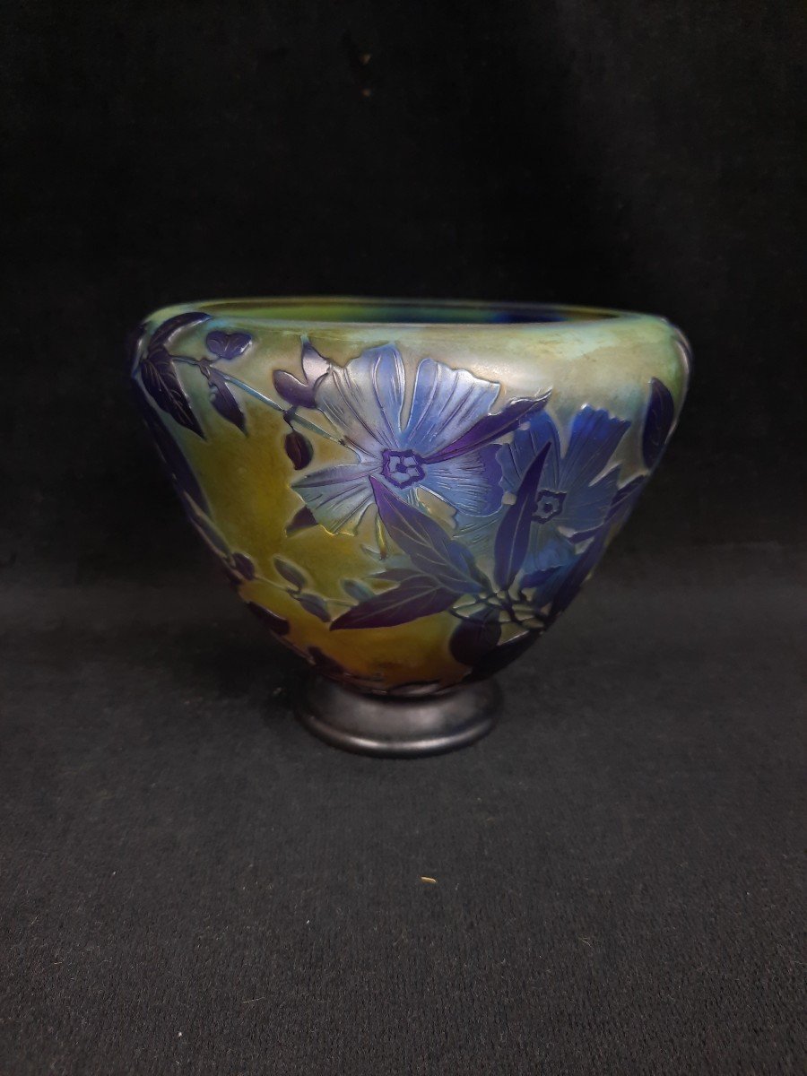 Gallé Glass Vase -photo-3