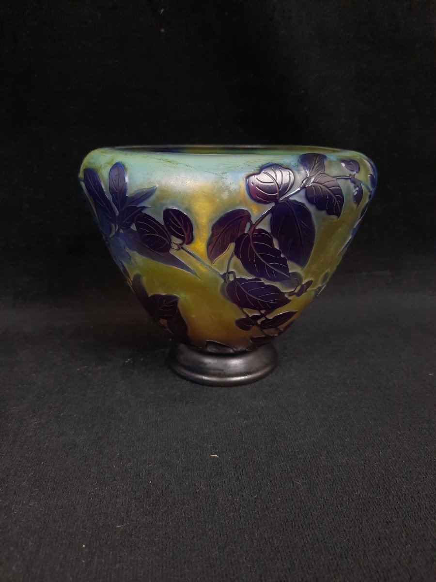 Gallé Glass Vase -photo-4