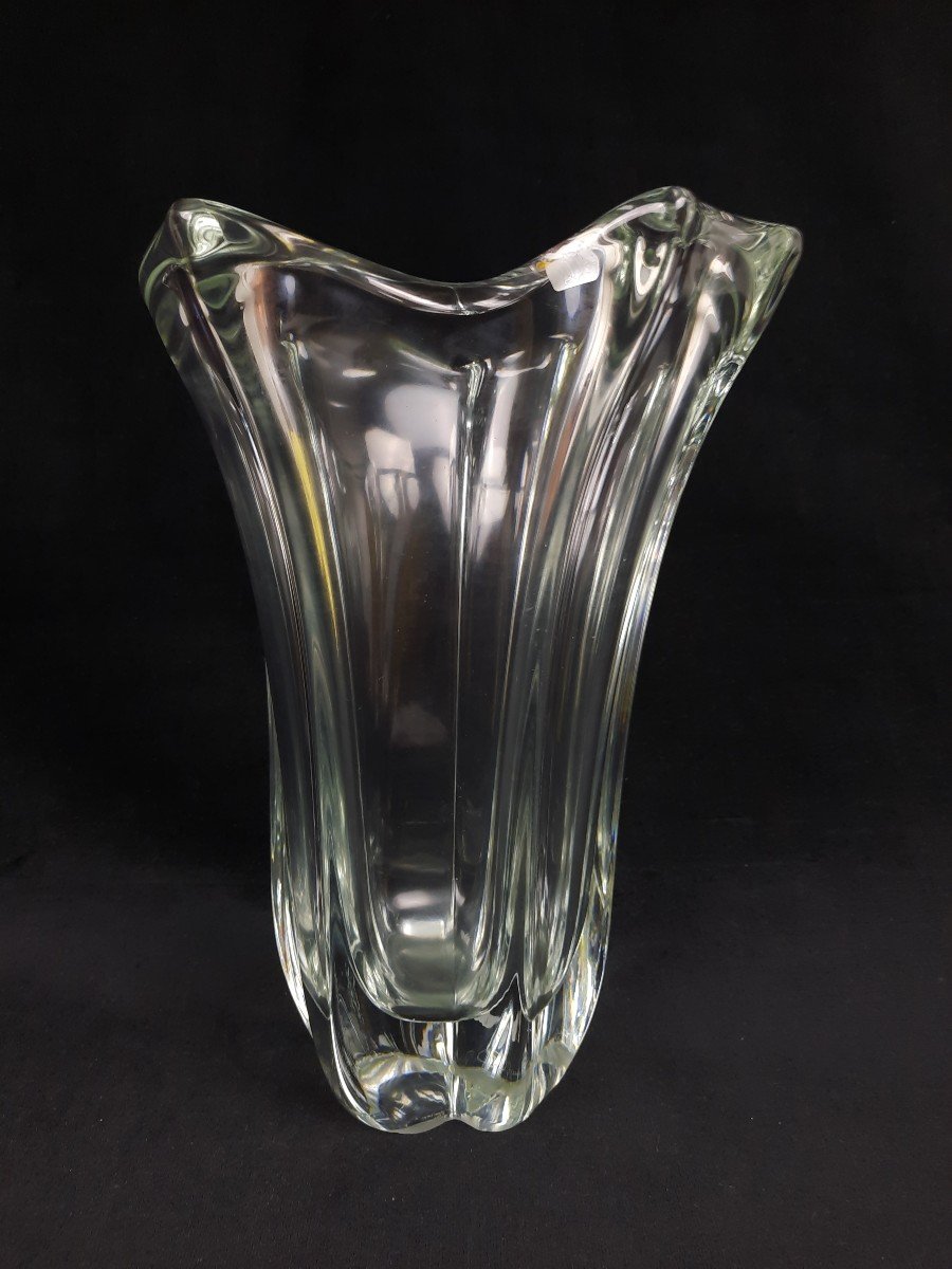 Large Daum Crystal Vase 