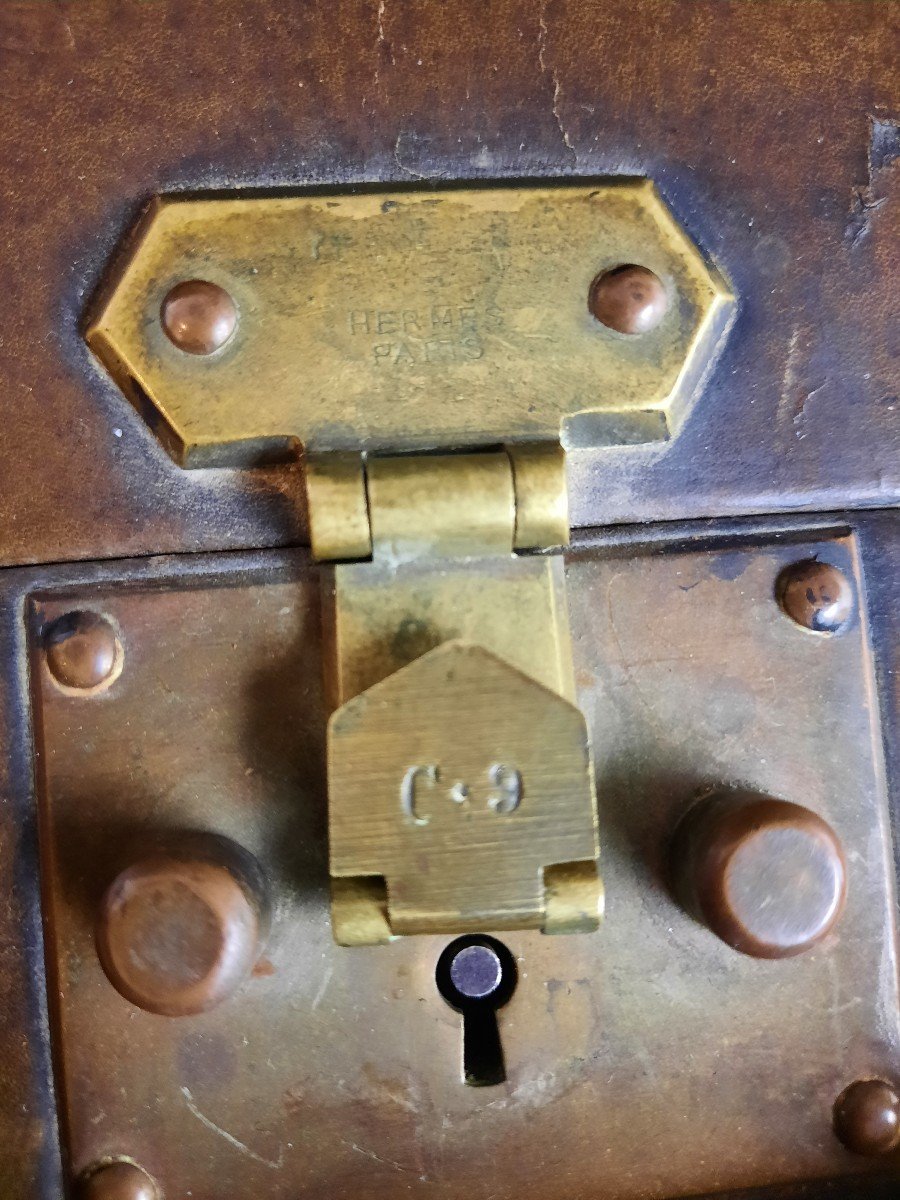 Hermès Leather Suitcase -photo-1