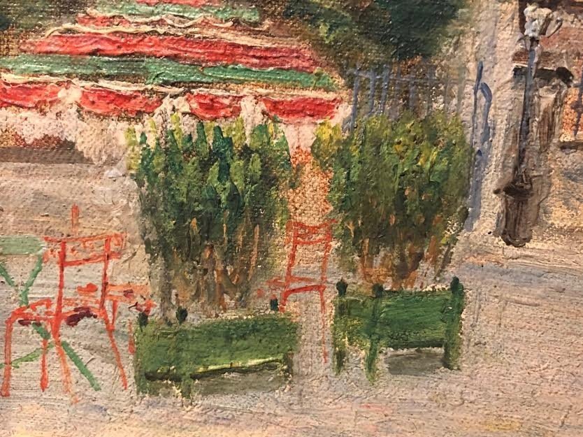 Valentine Arnoulin - Oil On Canvas - View Of Montmartre (19th Century)-photo-1