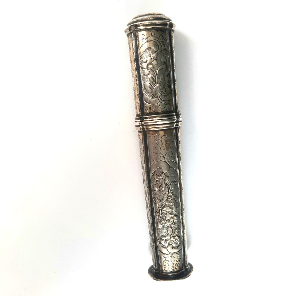 Etui à Message / Billet Doux En Argent - XVIIIe Siècle