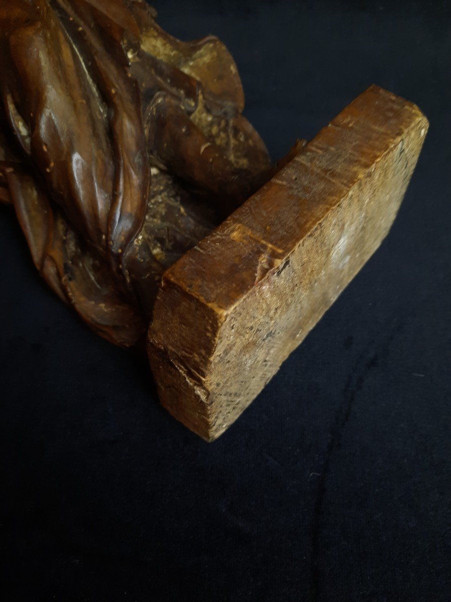 Wooden Statue Of Saint John The Baptist (18th Century)-photo-4