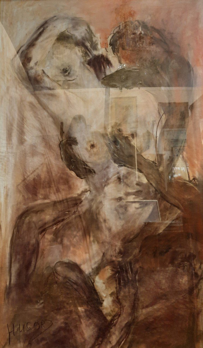 Audrey Hugard - Dessin De Nu (xxe Siècle)