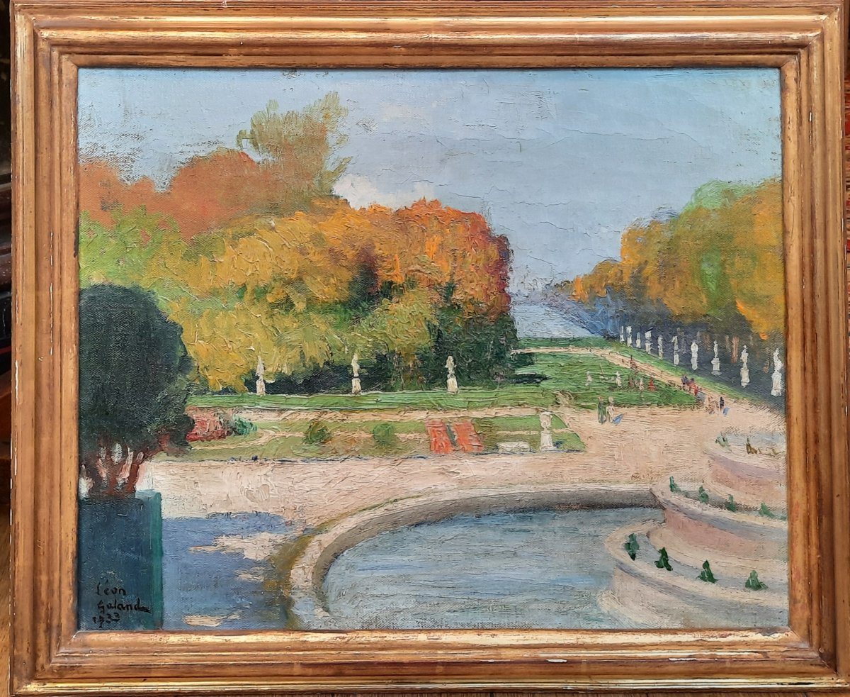 Léon Galand (1872-1960) - Oil On Canvas - Versailles-photo-4