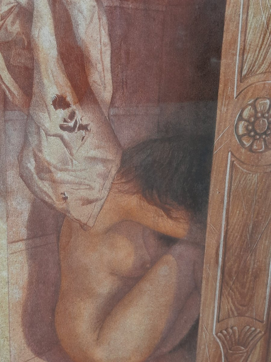 Jean-pierre Stholl (1951-) - Lithographie - Femme Dans l'Armoire -photo-3
