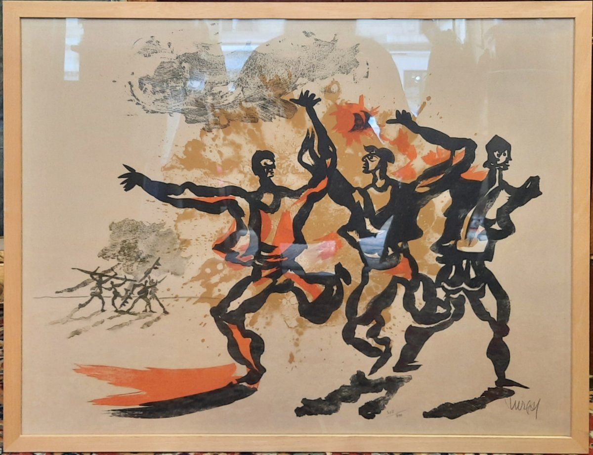 Jean Lurçat (1892-1966) - Lithographie - Le Conflit-photo-4