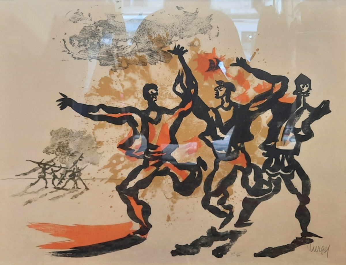 Jean Lurçat (1892-1966) - Lithographie - Le Conflit