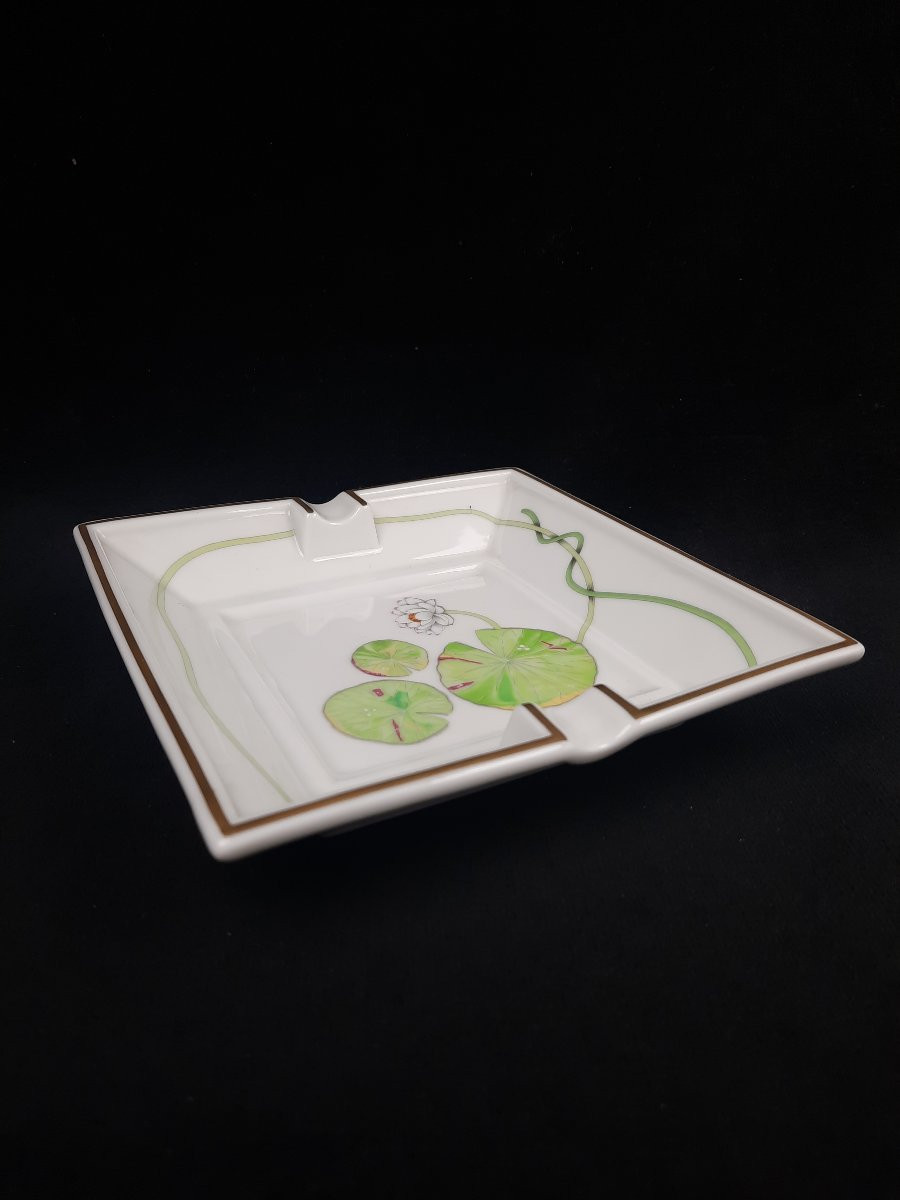 Hermès - Porcelain Cup Ashtray - Water Lily-photo-2