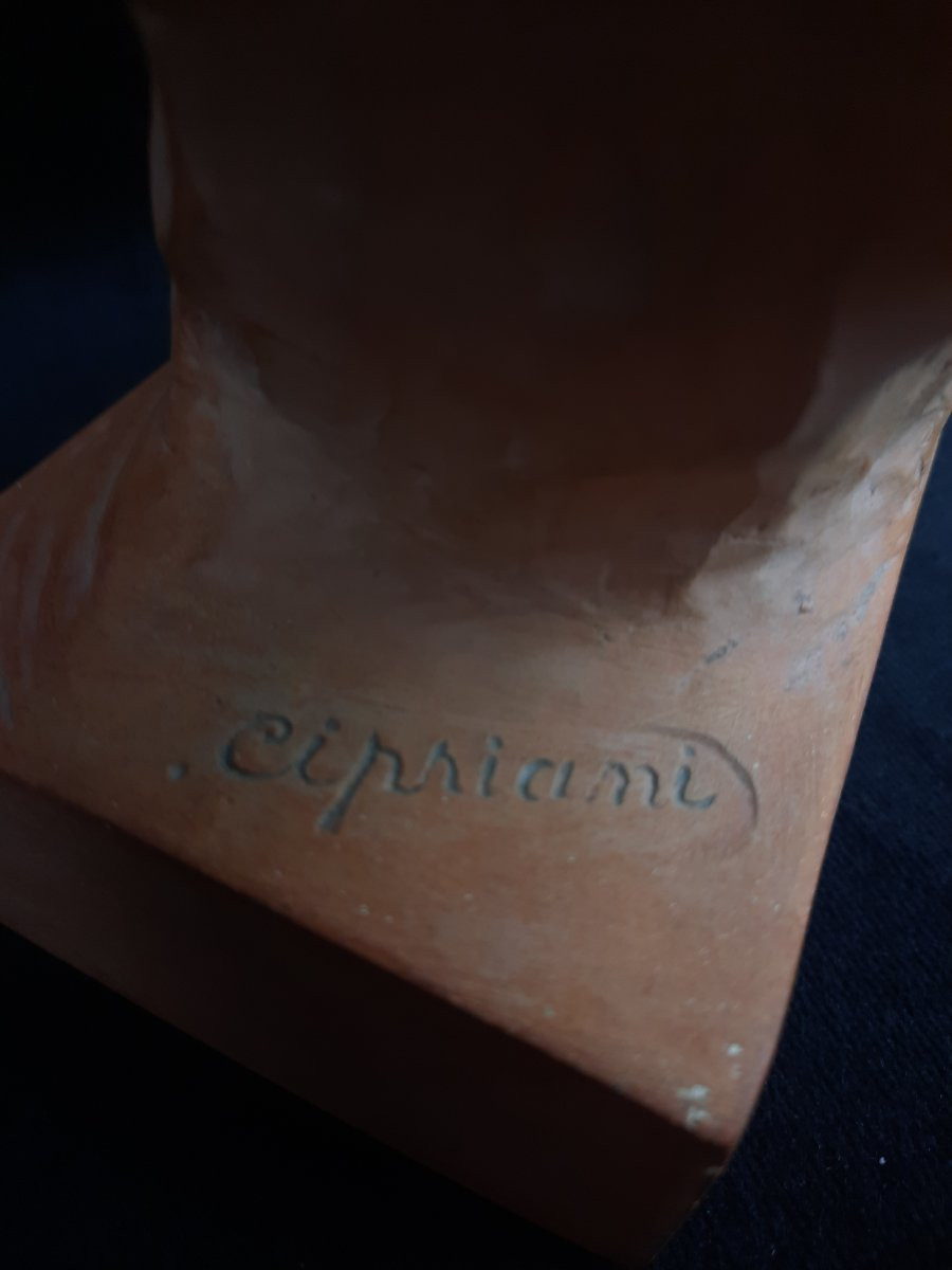Ugo Cipriani (1887-1960) - Sculpture En Terre Cuite - Jeune Enfant-photo-4