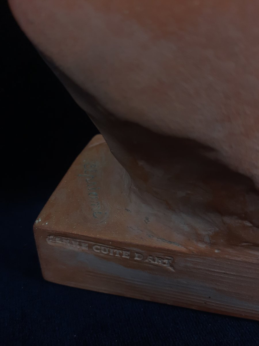 Ugo Cipriani (1887-1960) - Sculpture En Terre Cuite - Jeune Enfant-photo-1