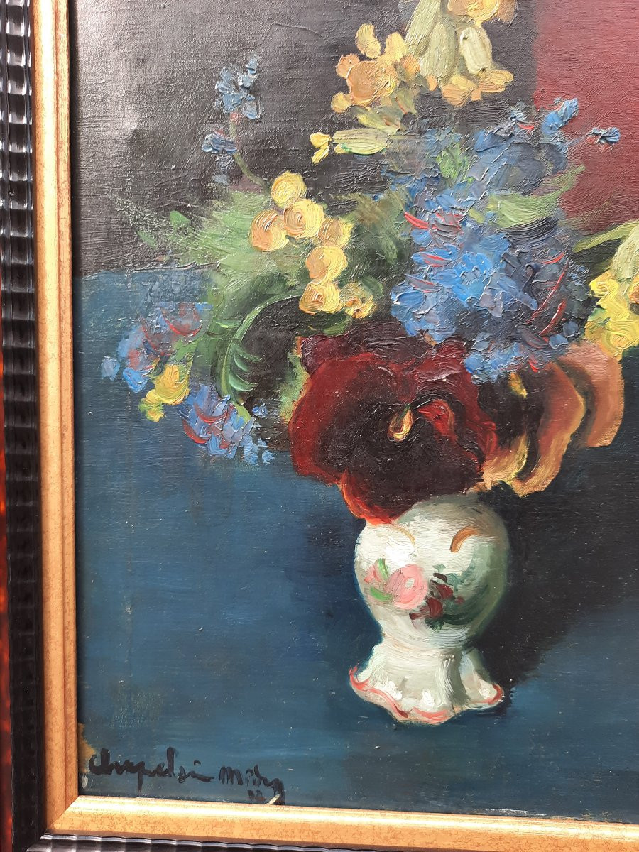 Roger Chapelain-midy (1904-1992) - Huile Sur Toile - Nature Morte-photo-2