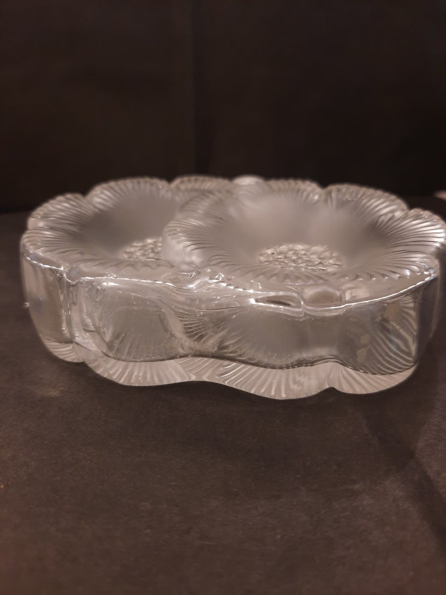 Lalique France - Flacon En Cristal Deux Fleurs-photo-4