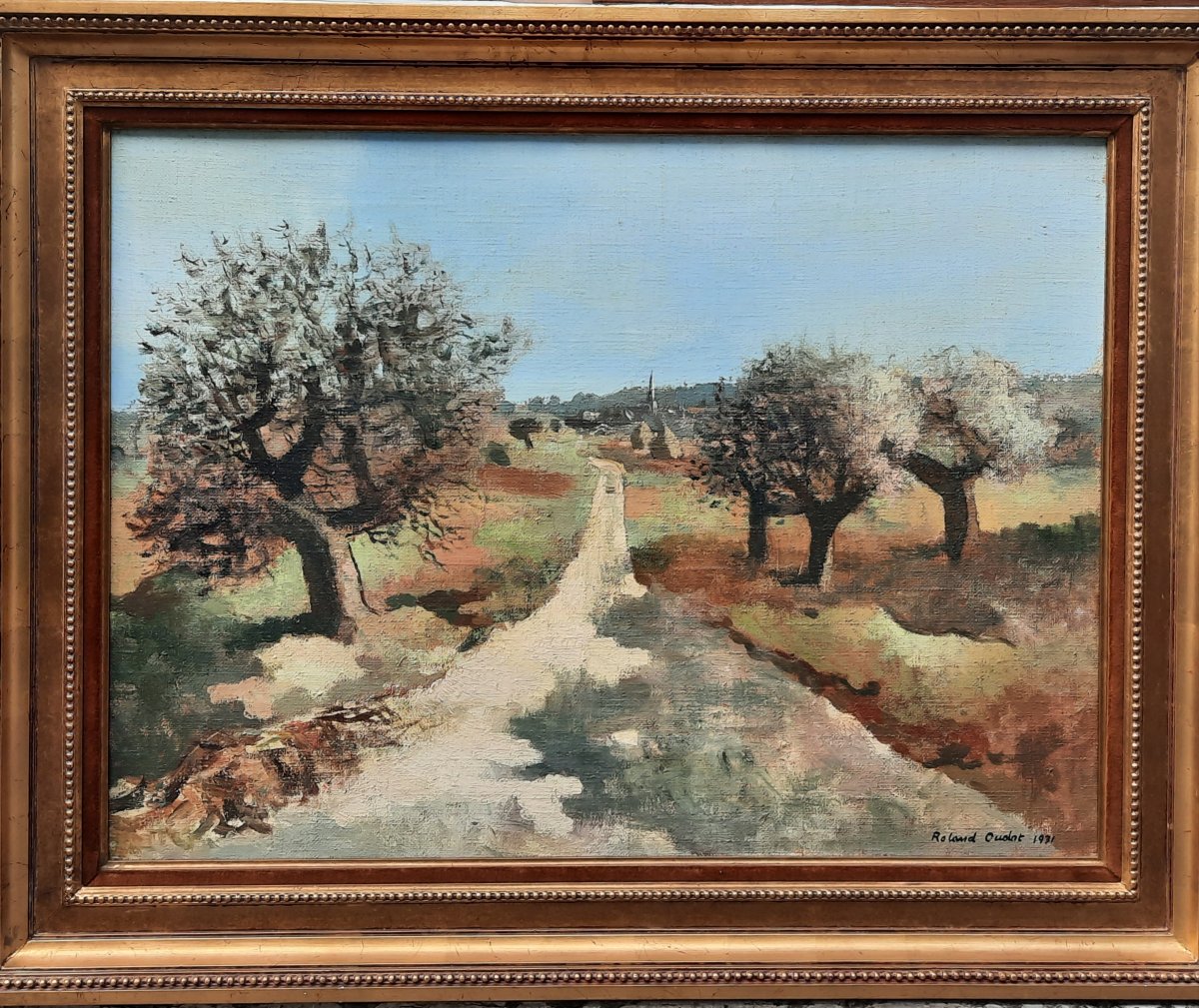 Roland Oudot (1897-1981) - Huile sur toile - Les olivers-photo-4