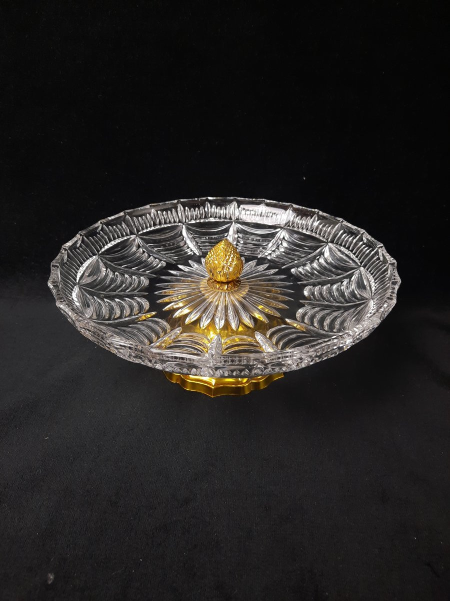 Fred Joaillier Bronze And Crystal Bowl -photo-2