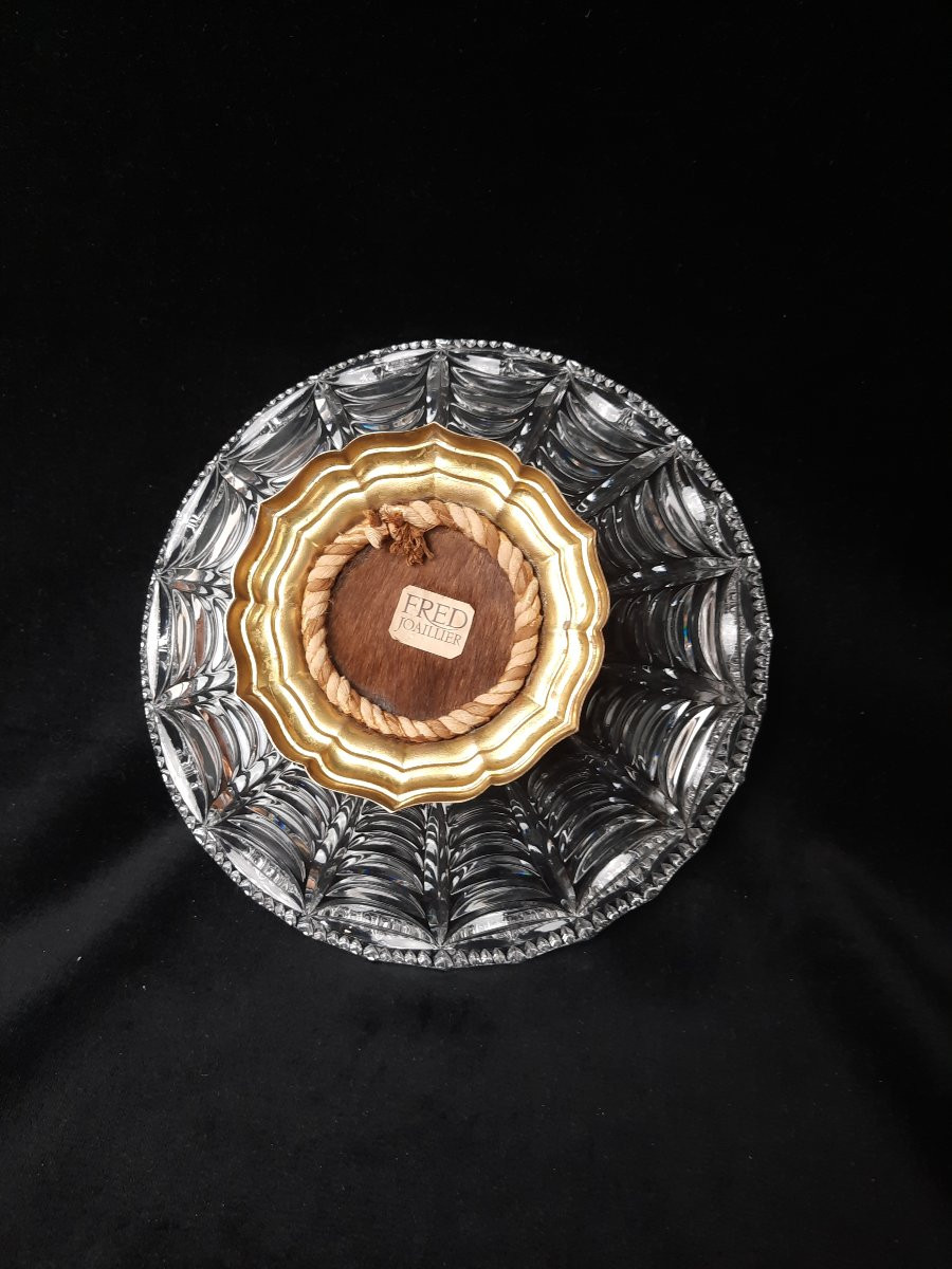 Fred Joaillier Bronze And Crystal Bowl -photo-4