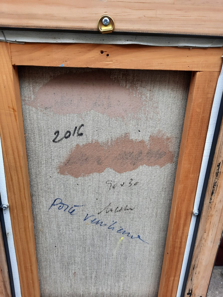 Jean Arcelin (1962) - Huile sur toile - Porte vénitienne-photo-3