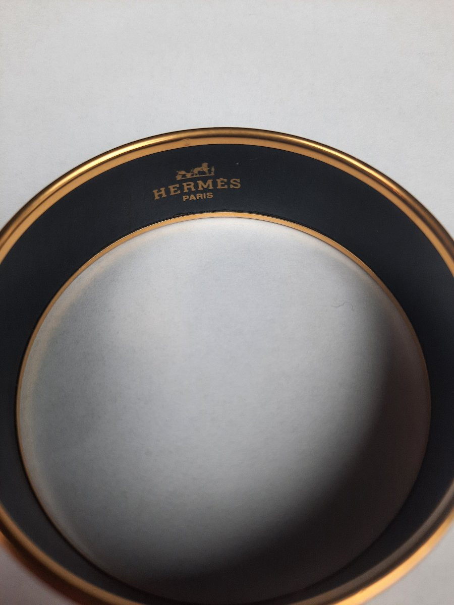 Hermès - Horse Motif Enamel Bracelet  -photo-2