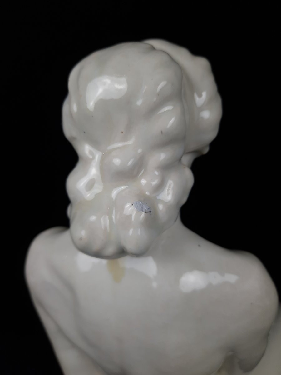 Josef Matějů (1891–1967) - Sculpture en céramique - Femme nue assise-photo-1