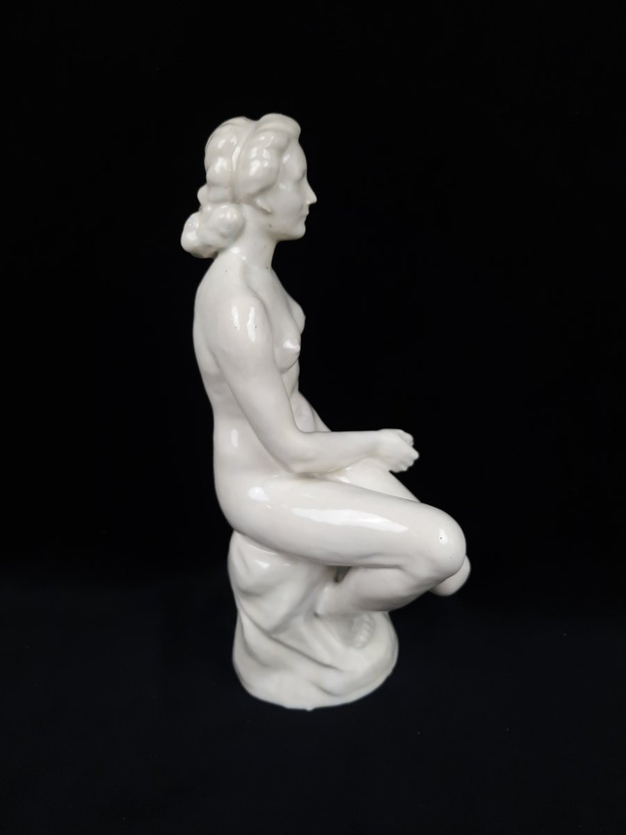 Josef Matějů (1891–1967) - Sculpture en céramique - Femme nue assise-photo-4