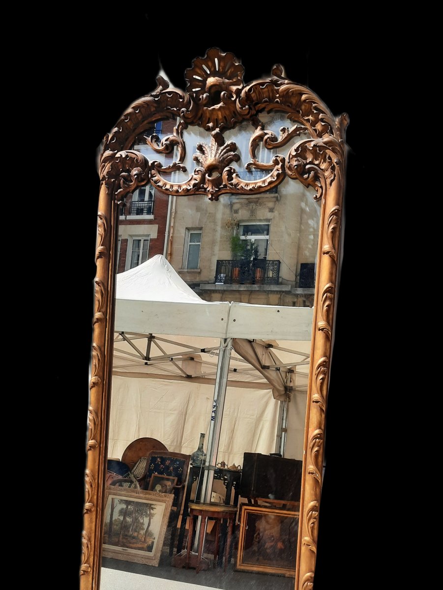 Rococo Fireplace Mirror - Louis XV Style-photo-4