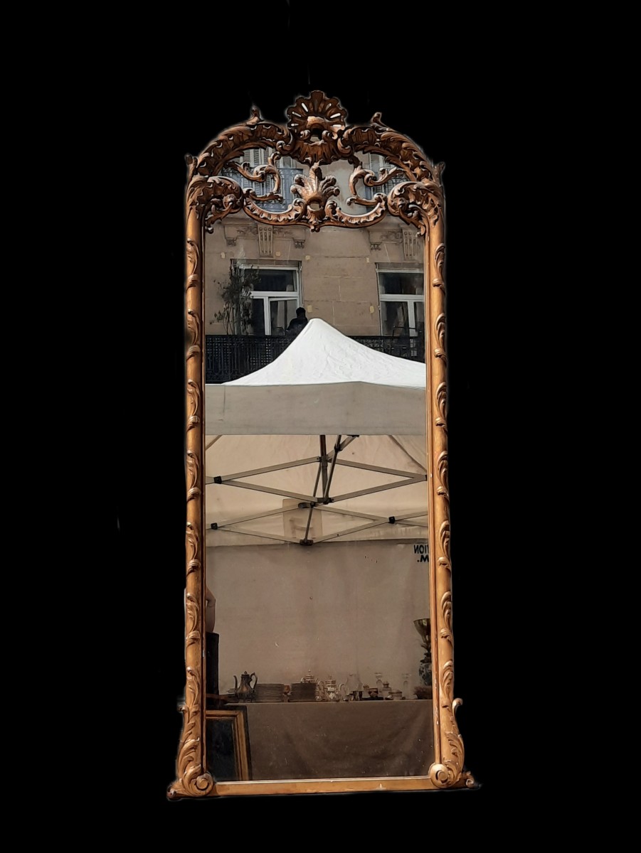 Rococo Fireplace Mirror - Louis XV Style